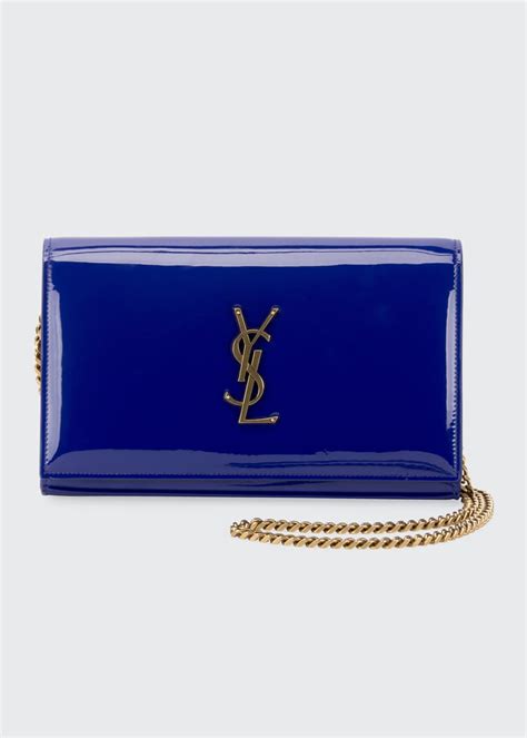 Saint Laurent Kate Monogram YSL Patent Wallet on 